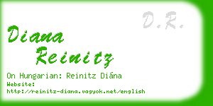 diana reinitz business card